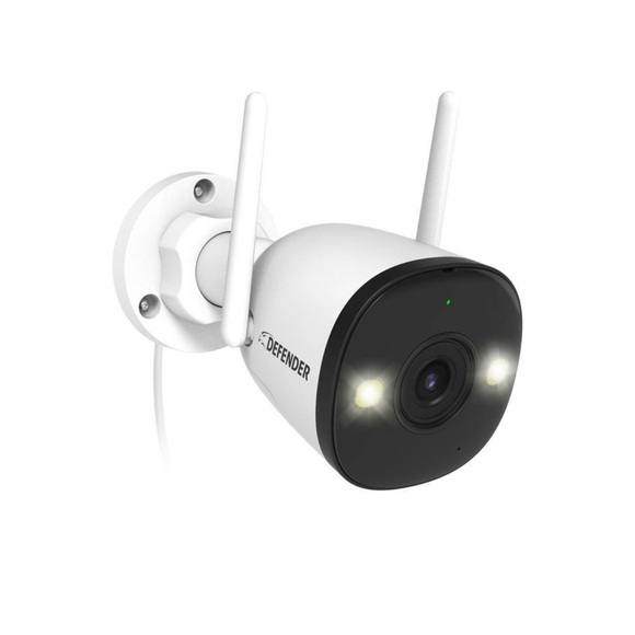 Fender White and Black Outdoor Security Camera